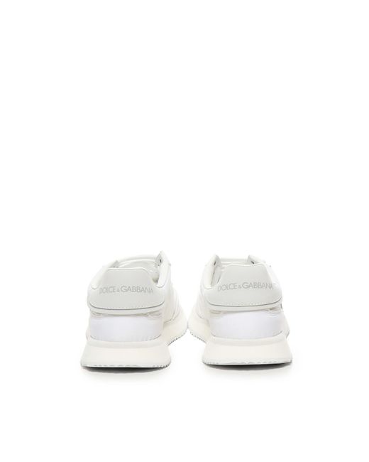 Dolce & Gabbana White Cushion Sneakers