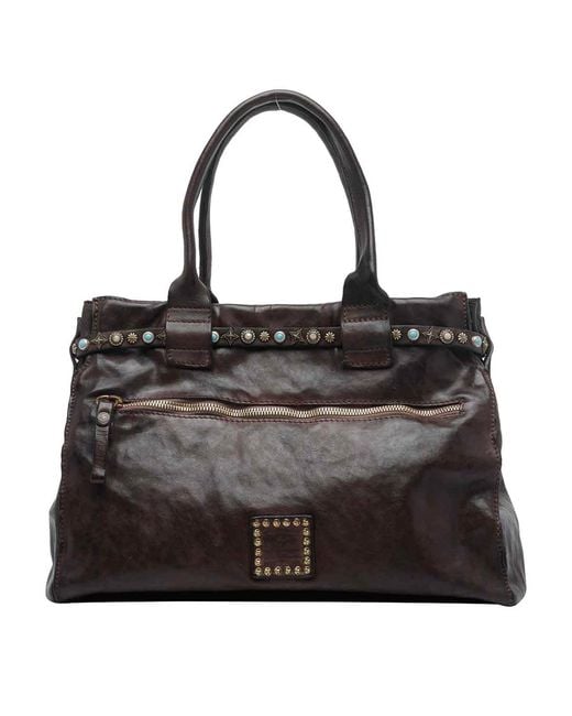 Campomaggi Black Rossella Shopping Bag