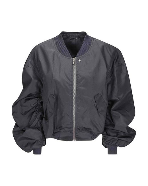 Rick Owens Gray Oversized Bomber