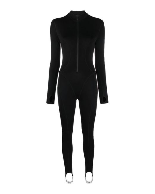 Wolford Black Wolfrod Thermal Long-sleeve Jumpsuit