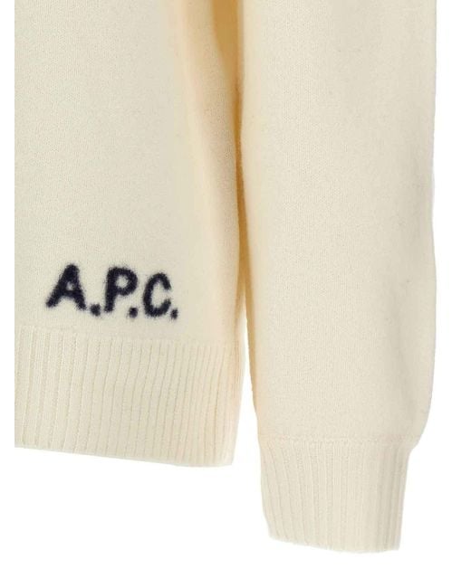 A.P.C. White Walter Sweater