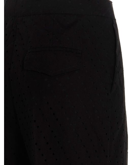 Nude Black Pleated T-Shirt