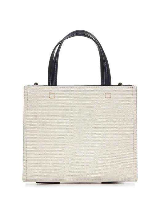 Givenchy White Canvas Mini Tote Bag
