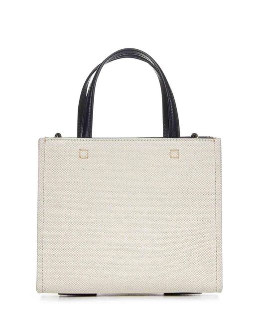 Givenchy White Canvas Mini Tote Bag