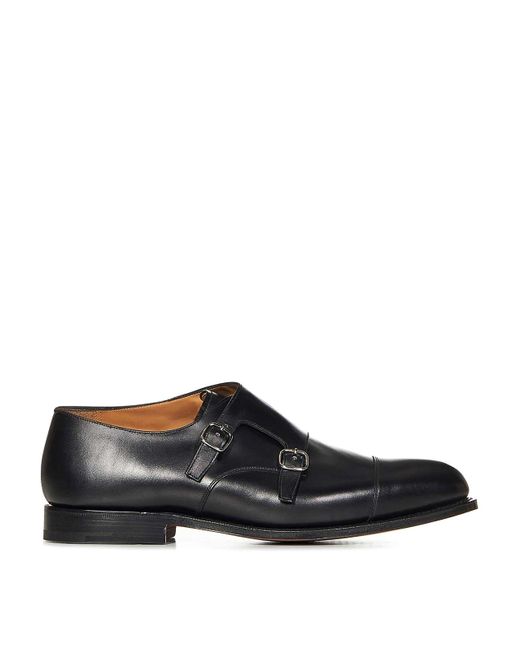 Church's Cowes Monk Strap Loafers in Black for Men | Lyst
