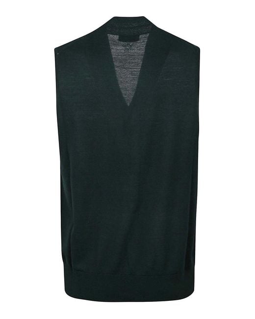 Ballantyne Green V Neck Gilet for men