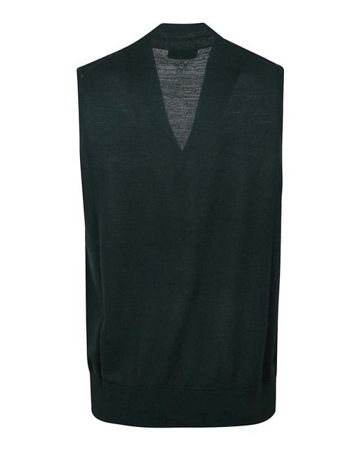 Ballantyne Green V Neck Gilet for men