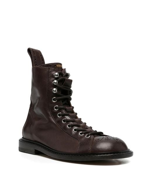 Versace Brown Ankle Boots