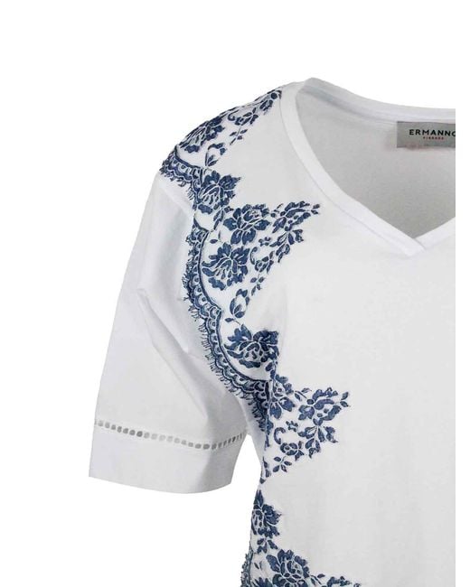 ERMANNO FIRENZE Blue T-Shirt