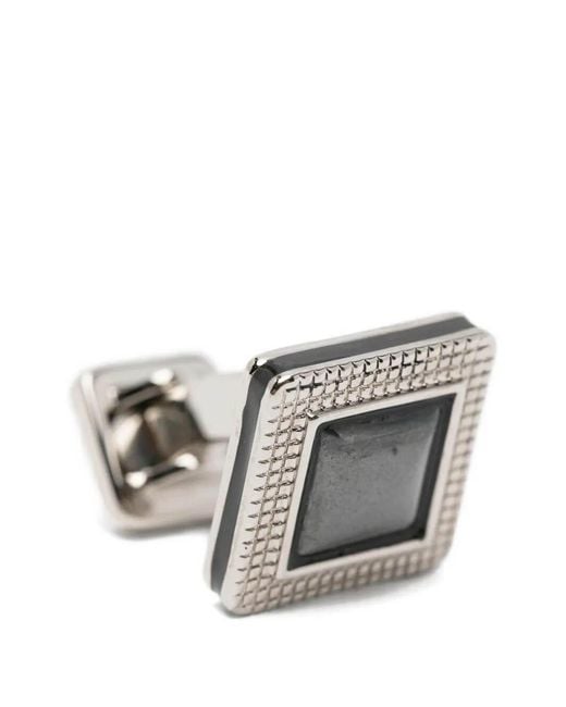 Gemelli Duo Cab di Tateossian in Metallic da Uomo