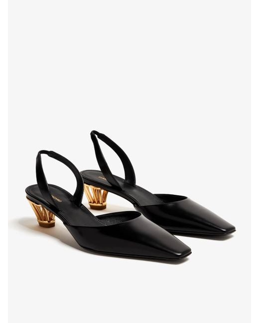 Ferragamo Black Sandals