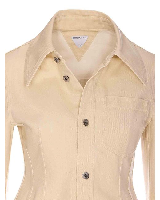 Bottega Veneta Natural Coulured Denim Shirt