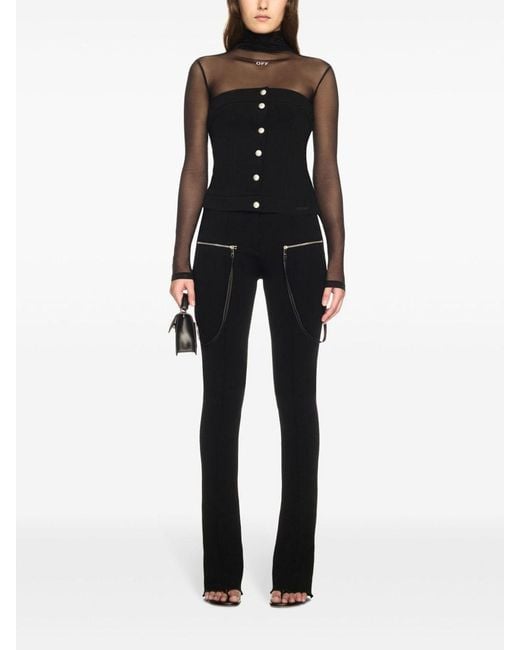 Off-White c/o Virgil Abloh Black Button-Up Top
