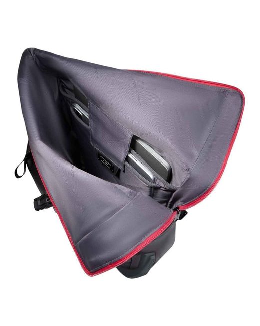 Piquadro Black Roll-Top Backpack for men