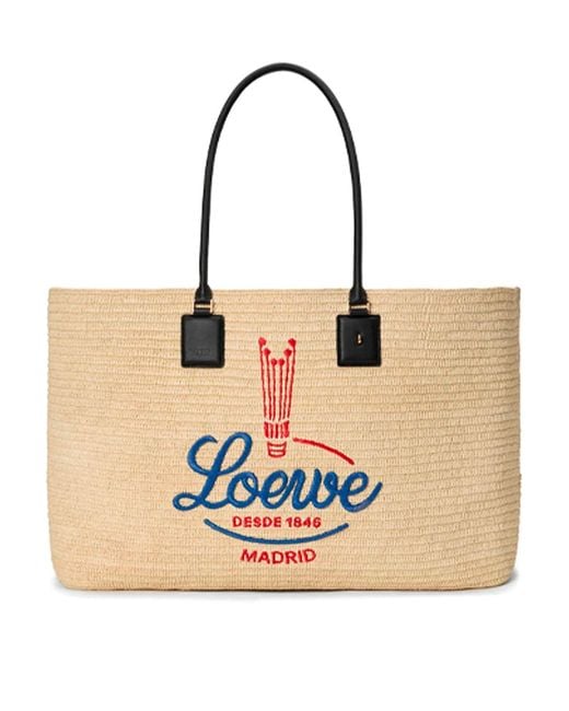 Loewe Natural 'Verano' Extra Large Raffia Tote