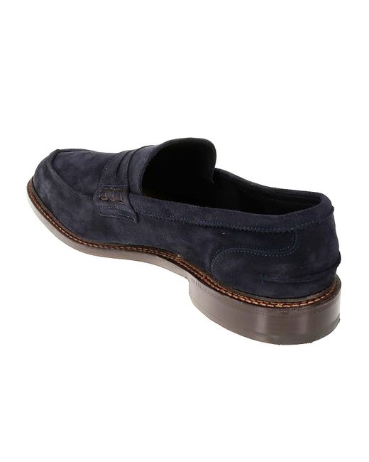 Tricker's Blue Adam Loafers for men