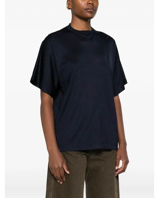 Carven Black Silk Tee