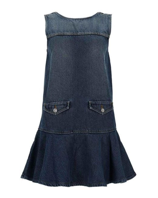 Ganni Blue Miniabito