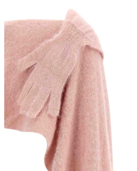 Moschino White Glove Cape