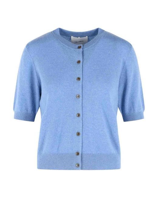 Lisa Yang Blue Marene' Cashmere Cardigan