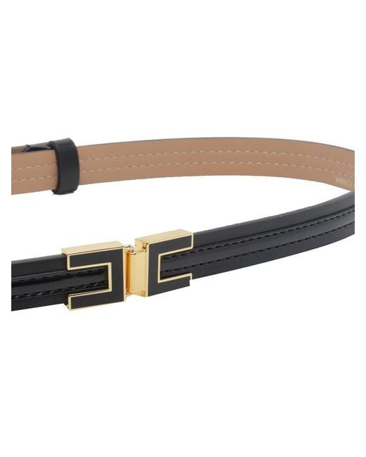 Elisabetta Franchi White Belt With Logo