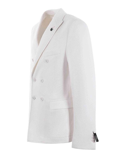Daniele Alessandrini Pink Double-breasted Jacket for men
