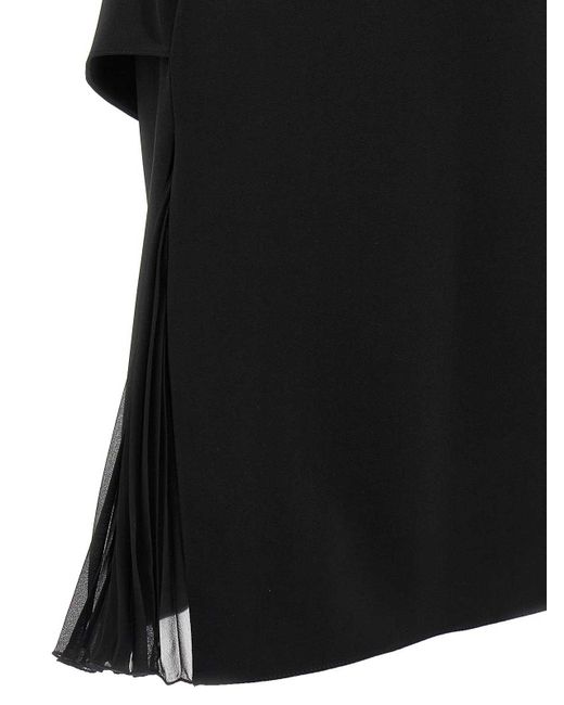 Courreges Black Infinty Pleats A-Line Dress