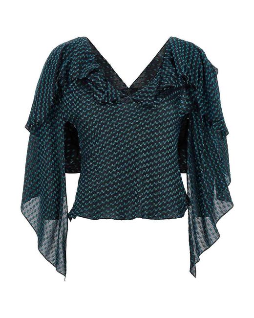 Kiko Kostadinov Blue Plexus Blouse