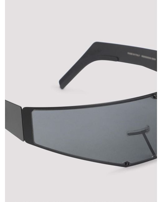Rick Owens White Cyclops Sunglasses for men