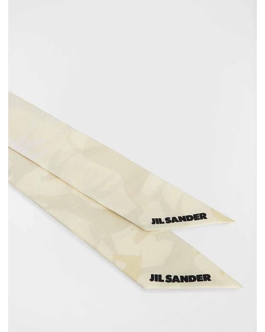 Jil Sander White Foulard