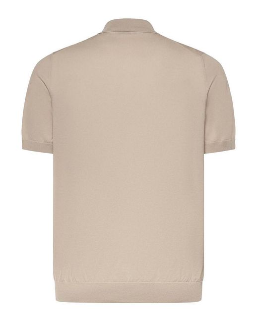 Giuliano Galiano Natural Cotton Polo for men