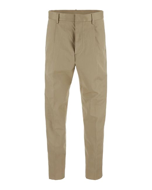 DSquared² Natural Trousers With Side Pockets for men