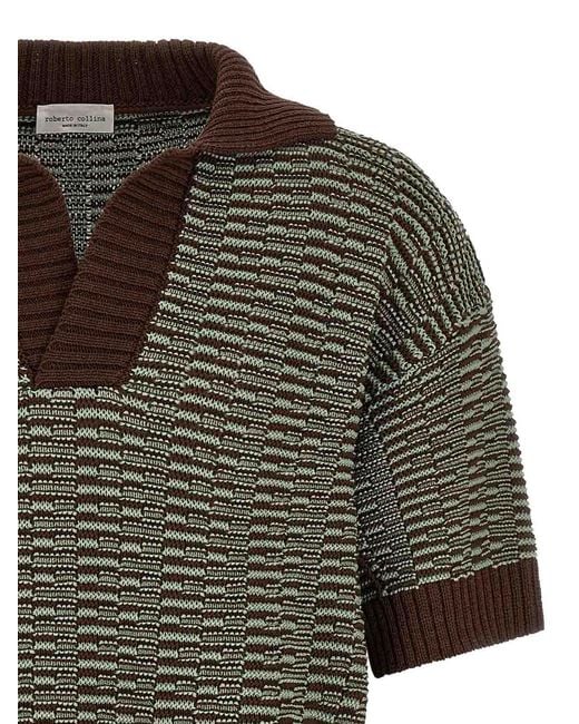Roberto Collina Gray Links Polo Shirt for men