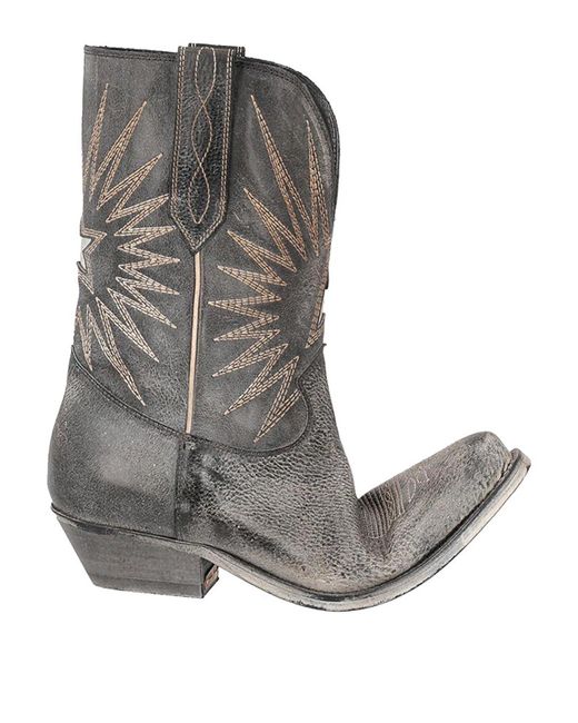 Golden Goose Deluxe Brand Gray Cowboy Boots