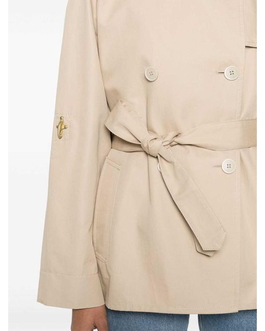 Fay Natural Double-Breasted Trench Coat