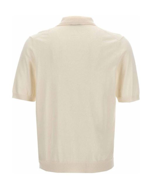 Zanone White Cotton Polo Shirt for men