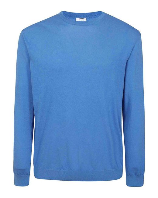 Malo Blue Crewneck Sweater for men