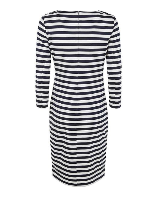 Ralph Lauren Blue Romee Long Sleeves Day Dress