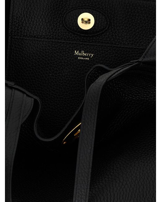 Mulberry Black Bayswater Twist-Lock Tote Bag
