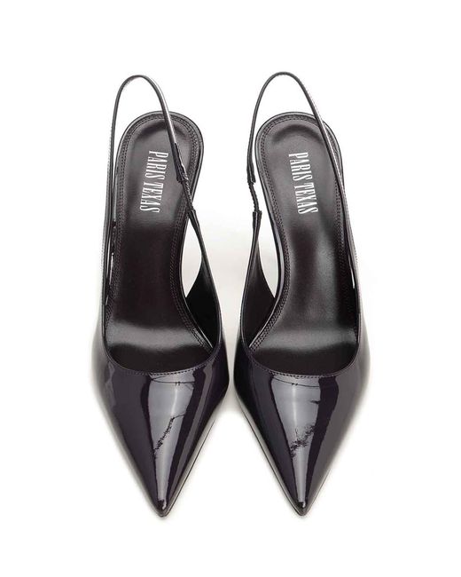 Paris Texas White "Linda" Slingback