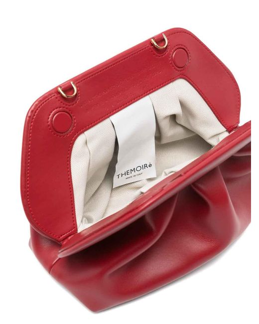 THEMOIRÈ Red Bios Medium Vegan Leather Clutch