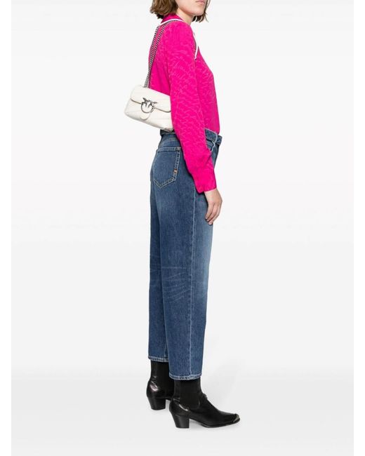 Pinko White Shoulder Bag