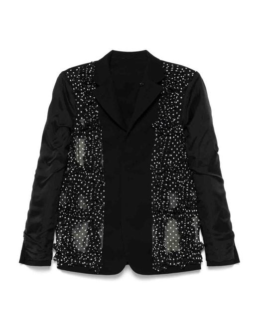 Comme des Garçons Black Single-Breasted Jacket for men