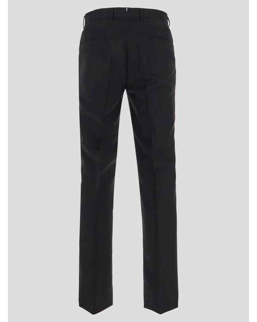 Maurizio Miri Black Trousers In With Tapered Leg Design for men