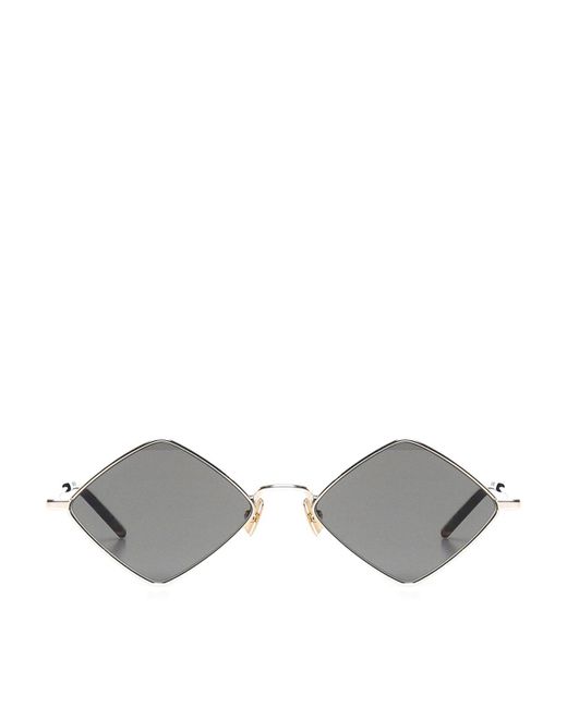 Saint Laurent Gray New Wave Sunglasses for men