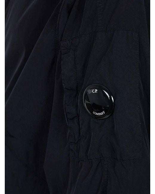 C P Company Blue Chrome-R Lens Short Jacket for men