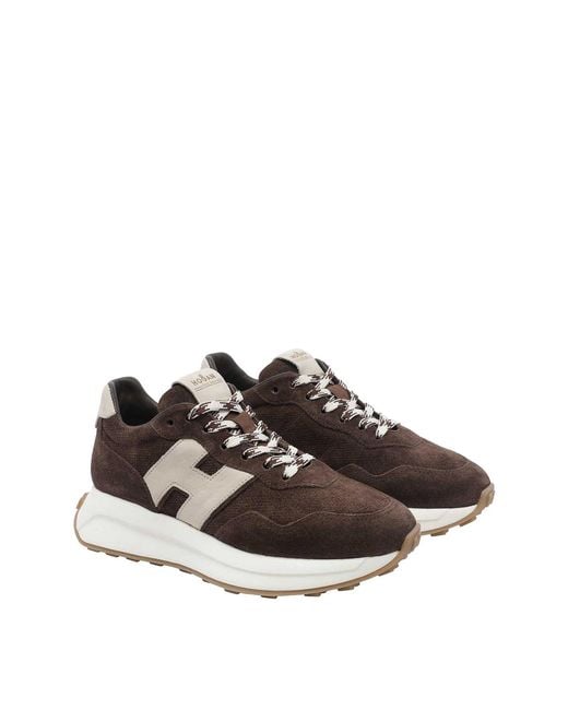 Hogan Brown Dark H641 Sneakers
