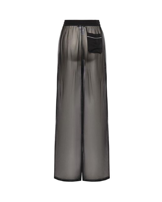Dolce & Gabbana Black Silk Trousers