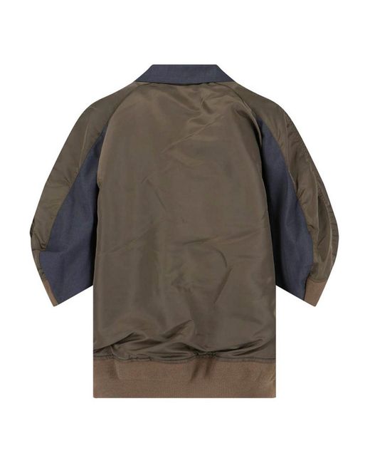 Sacai Blue Double-Breasted Jacket