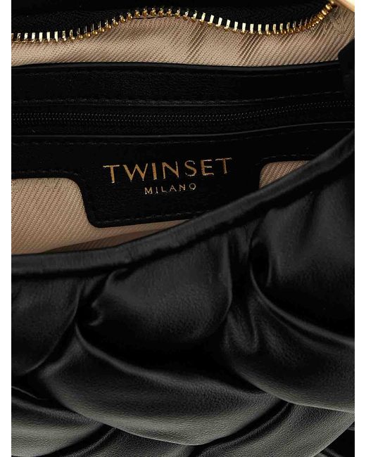 Twinset Black Weaved Handbag